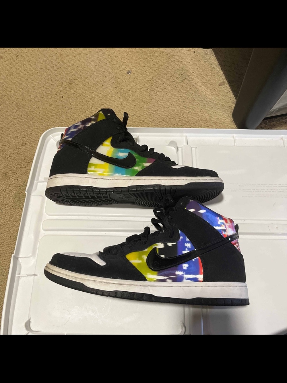Nike SB Dunk High TV Signal Shoes CZ2253-100 Size 10.5 No Box